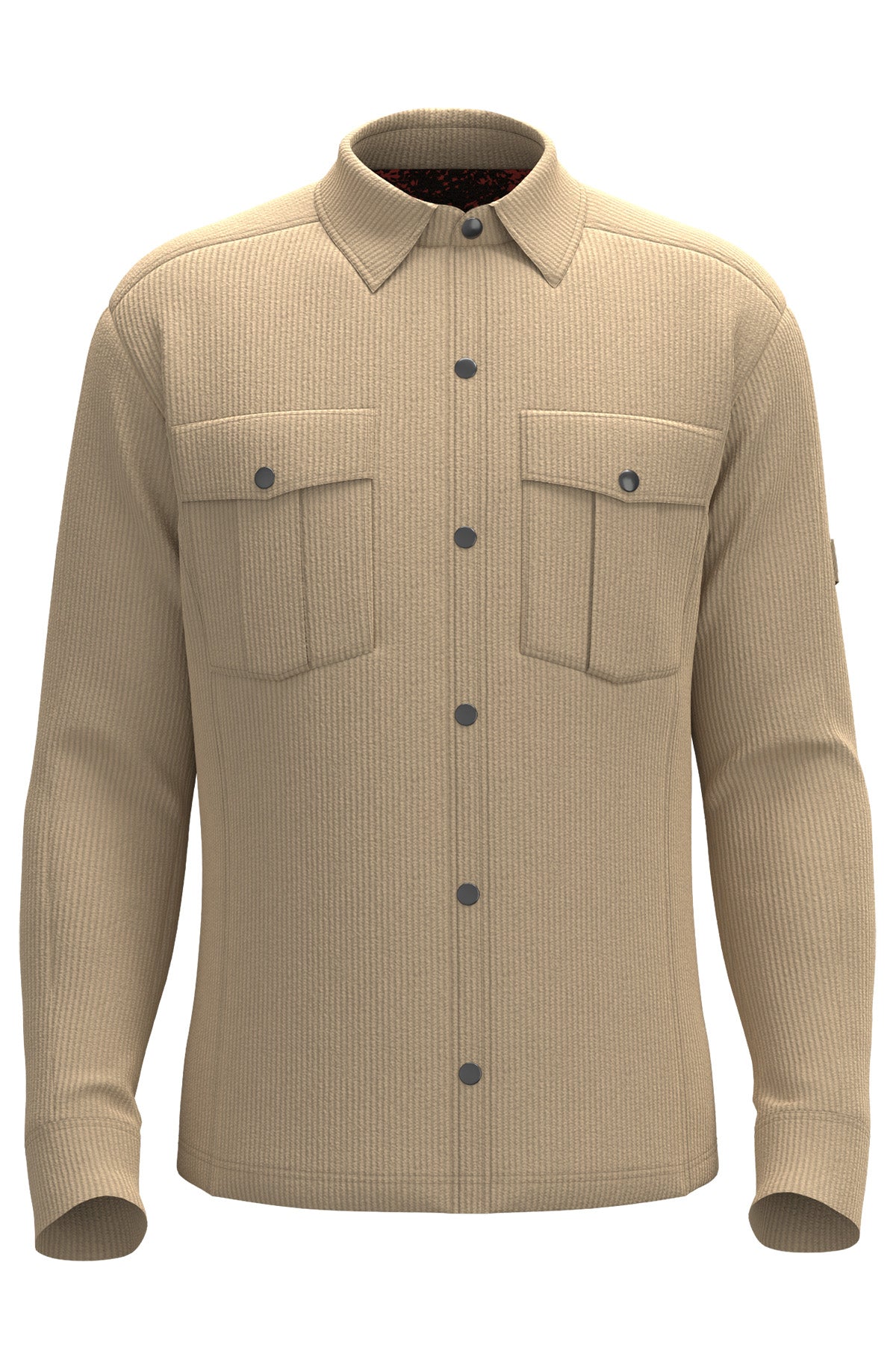 Camicia imbottita in velluto