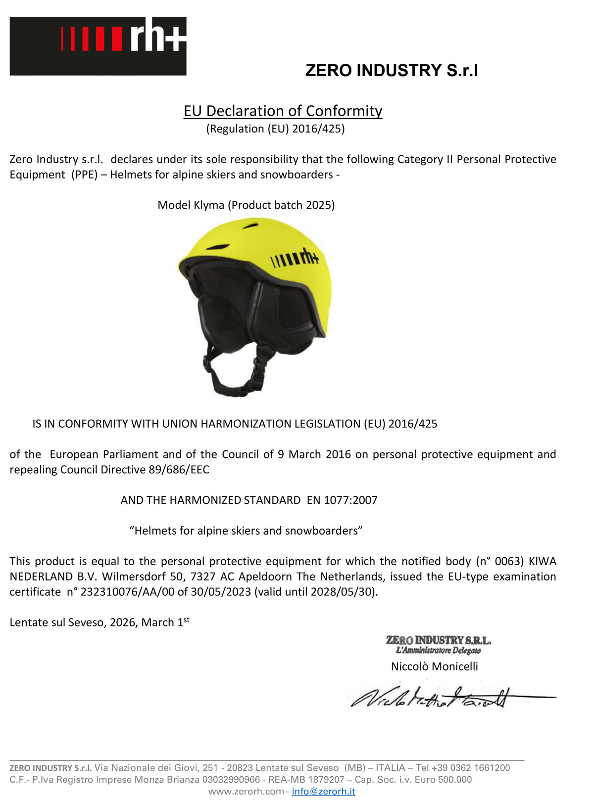 Klyma Helmet