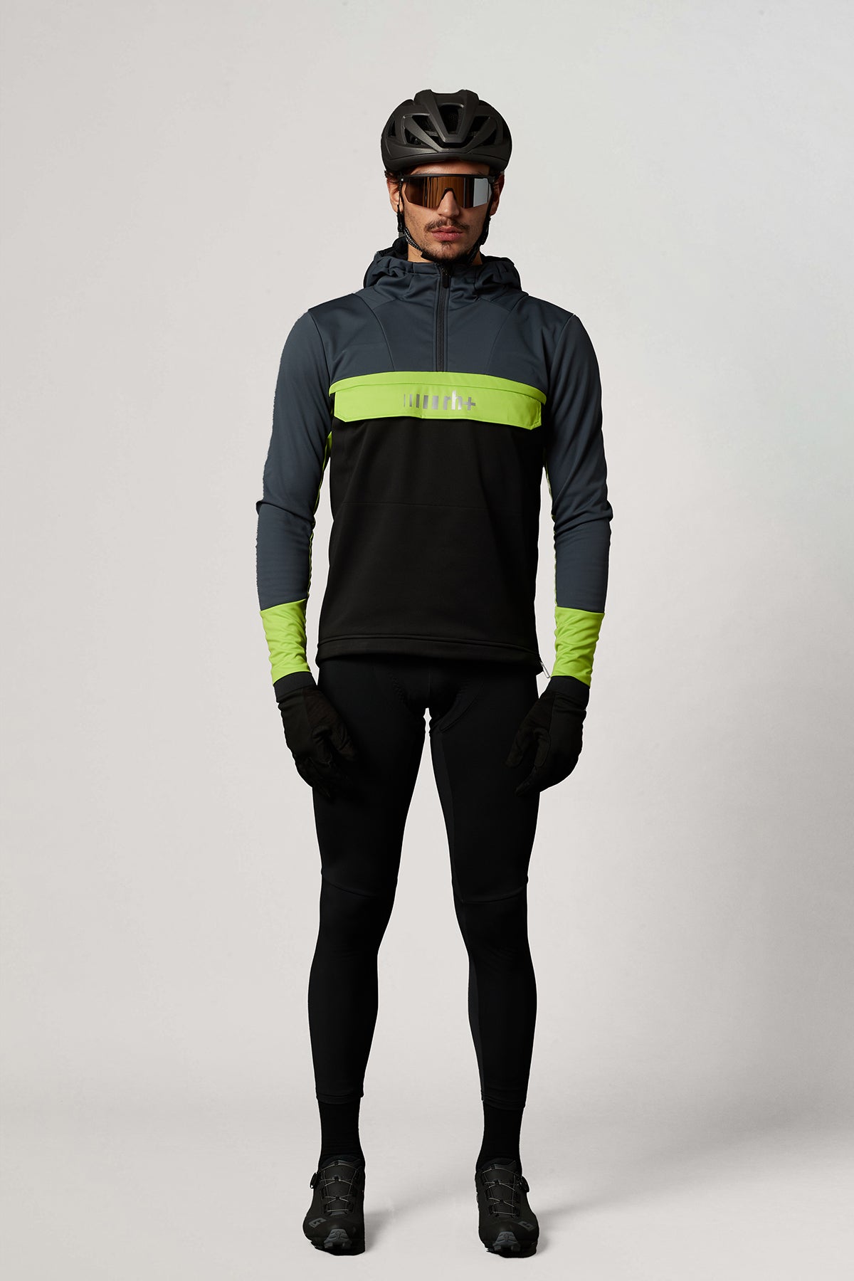 All Road Anorak BLACK/TITANIUM/ACID LIME | rh+
