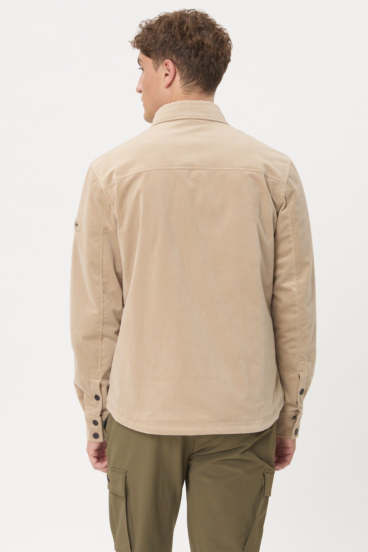 Camicia imbottita in velluto