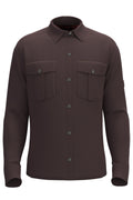 Camicia imbottita in velluto